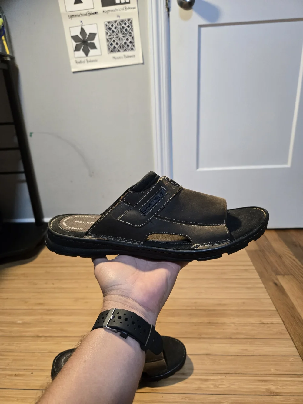 Rockport Men’s Brown Slip-On Sandals